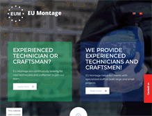 Tablet Screenshot of eumontage.dk